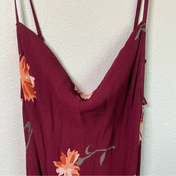 Reformation Auburn floral Santiago Maxi Slip Slit Dress - Picture 11 of 12
